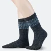 Snowflakes toe socks